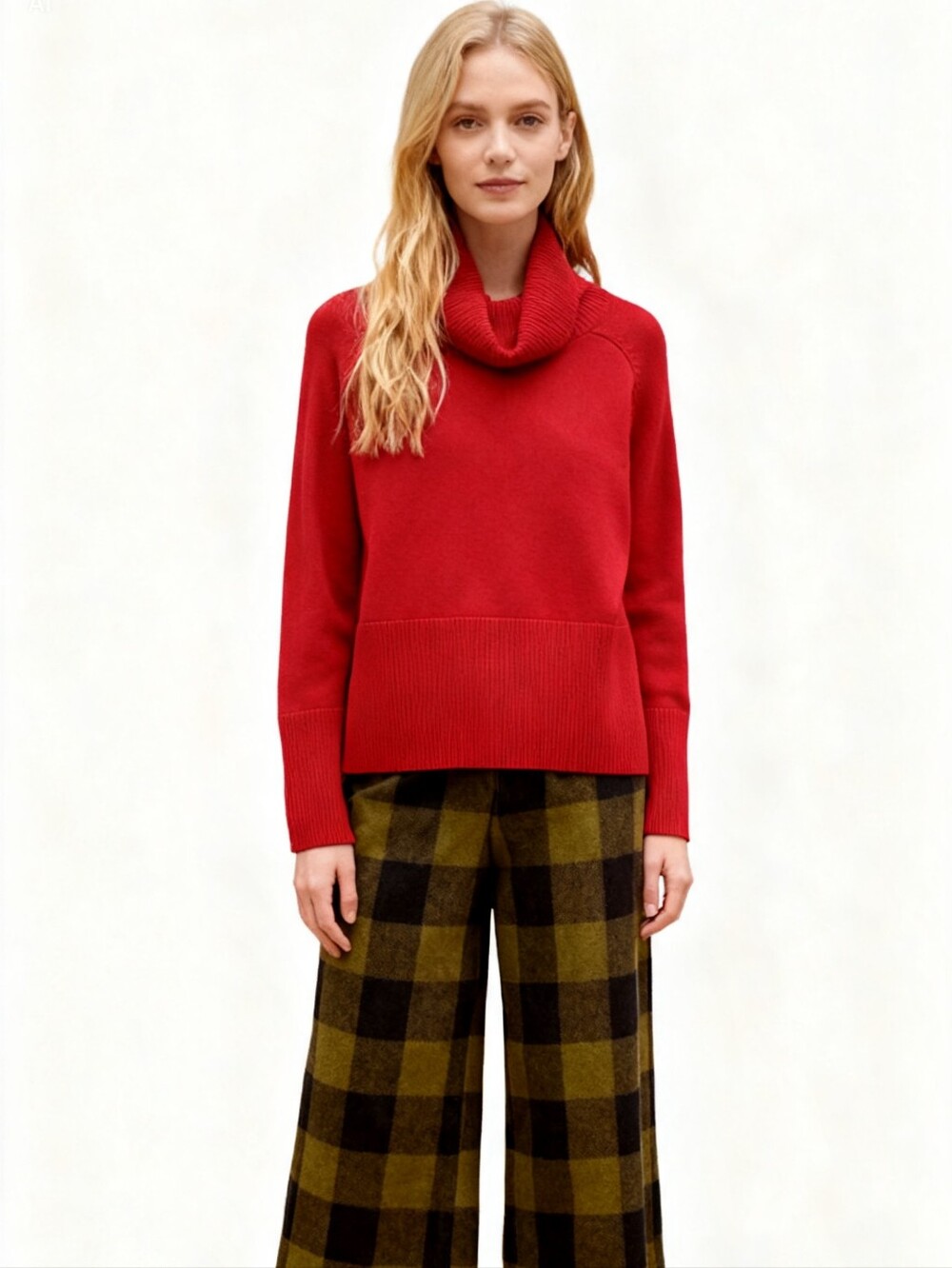 Athleta Wool-Cashmere Blend Red Sweater Size S